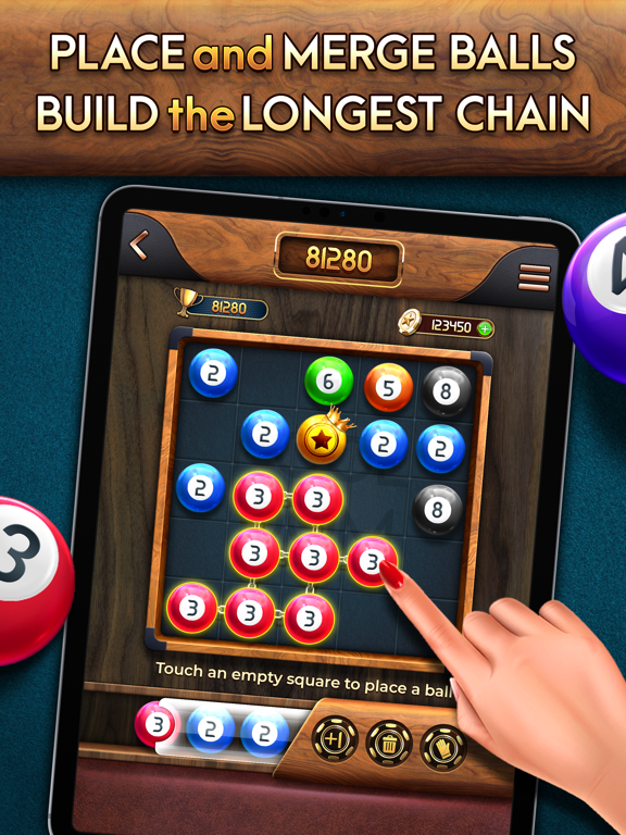 Screenshot #5 pour Pooldom: Merge 3 Balls Number