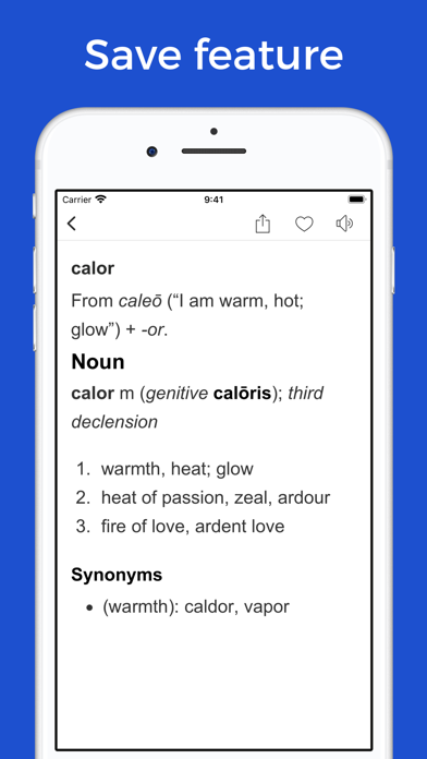 Latin vocabulary flashcards Screenshot