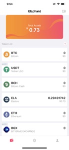 Elaphant - BTC ETH ELA Wallet screenshot #2 for iPhone