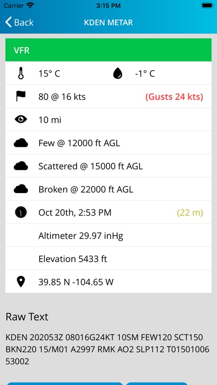 Aviation Weather - METARs/TAFs screenshot-4