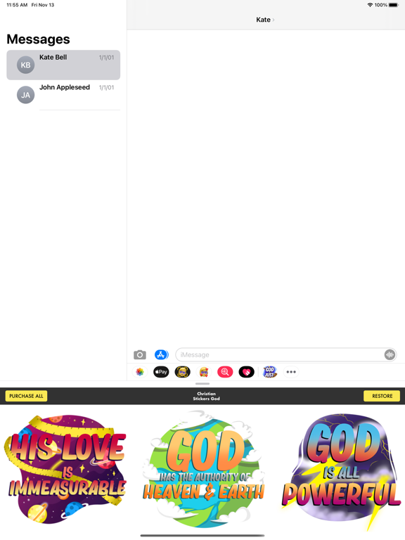 Screenshot #5 pour Christian Stickers - God