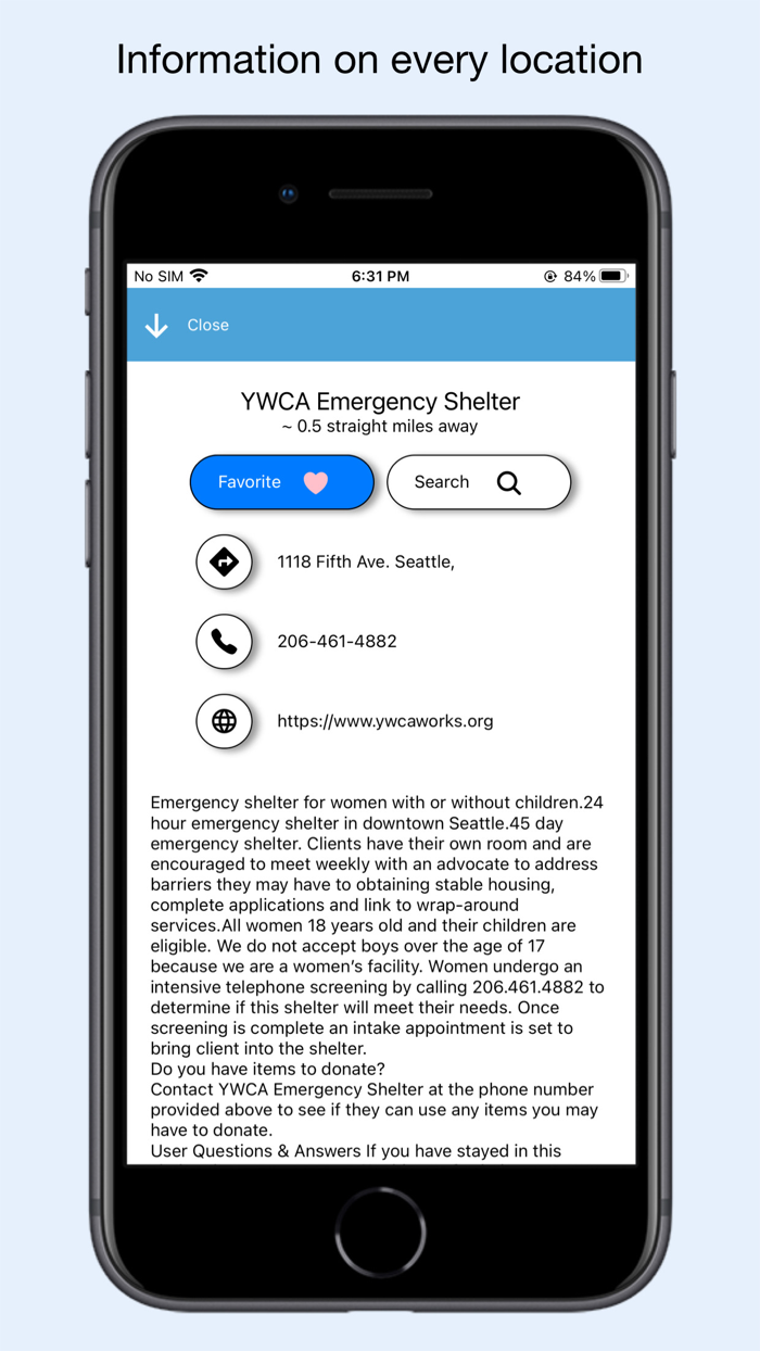 Comeback - Homeless Resources