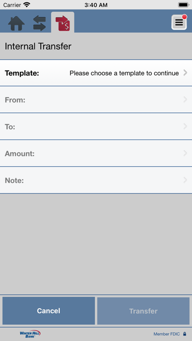 Winter Hill Bank Business Screenshot