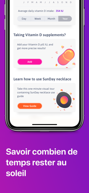 ‎SunDay: Suivi de la vitamine D Capture d'écran