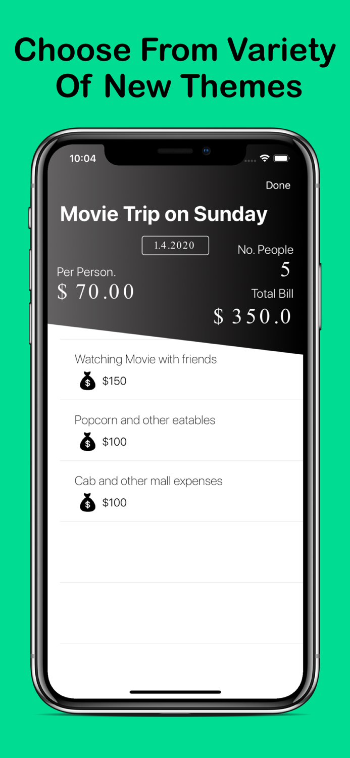 Bills Splitter Widget - budget