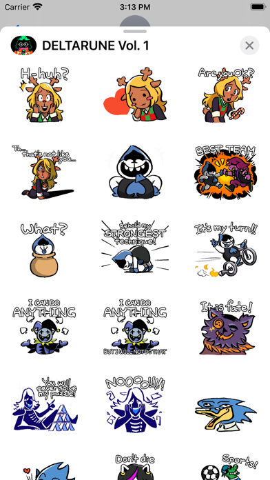 DELTARUNE Stickers Vol. 1 Screenshot 3 - AppWisp.com DELTARUNE Stickers Vol. 1 Screenshot 3 - AppWisp.com