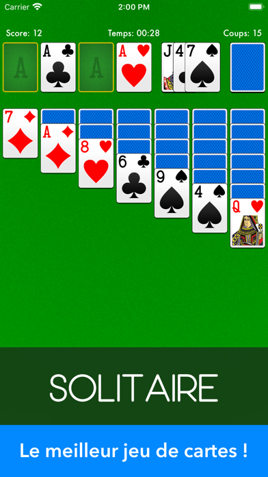 Screenshot #1 pour Solitaire ~ Patience jeu carte