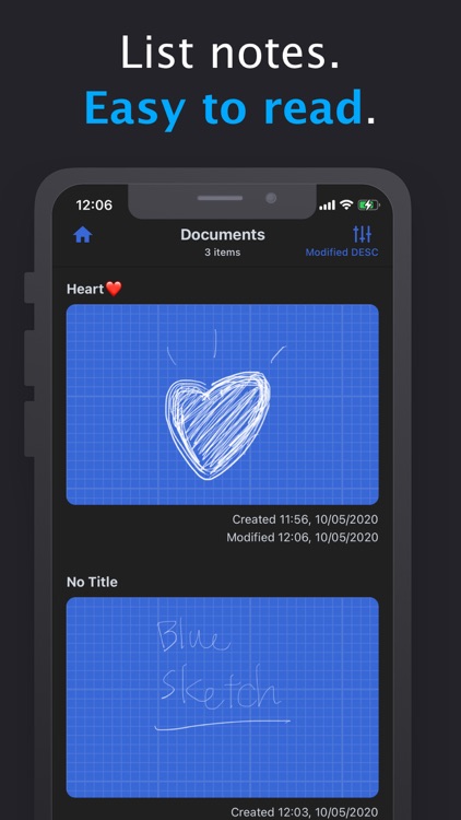 Blue Sketch - Handwritten note screenshot-4