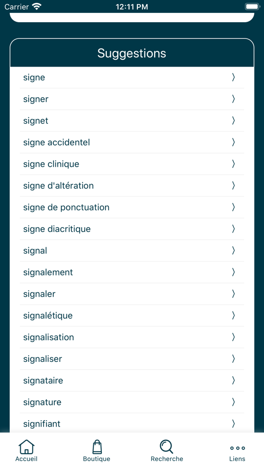 #4. Elix (iOS) Podle: Signes de sens
