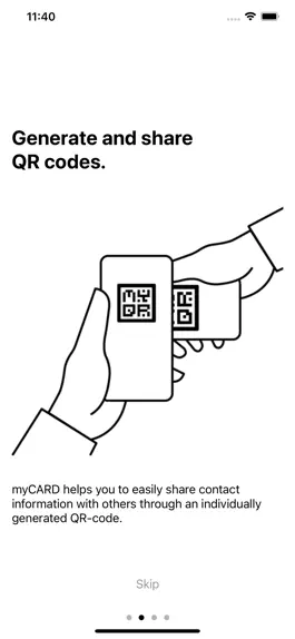 Game screenshot myCARD - sharing via QR mod apk