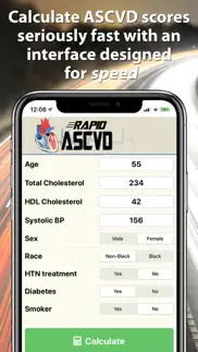 rapidascvd: ascvd risk calc iphone screenshot 1