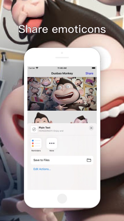 Duobao Monkey-iMessage表情贴纸
