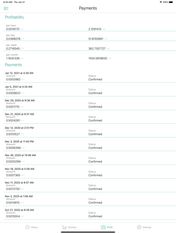 Screenshot #5 pour Nanostats Pro: Nanopool