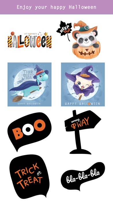 Watercolor Halloween Stickers- Screenshot