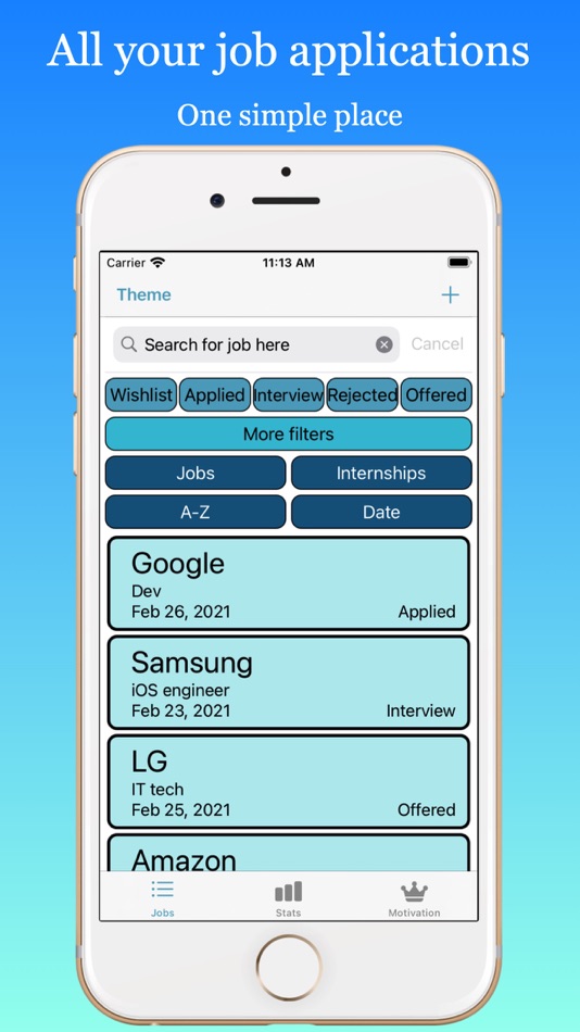 #1. Employed! (iOS) 来自: Christopher Withers