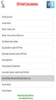 oil & gas calculations iphone screenshot 1