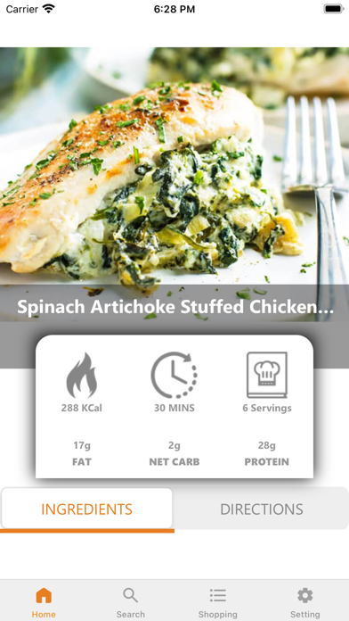 Keto Recipes: Low Carb Diet Screenshot