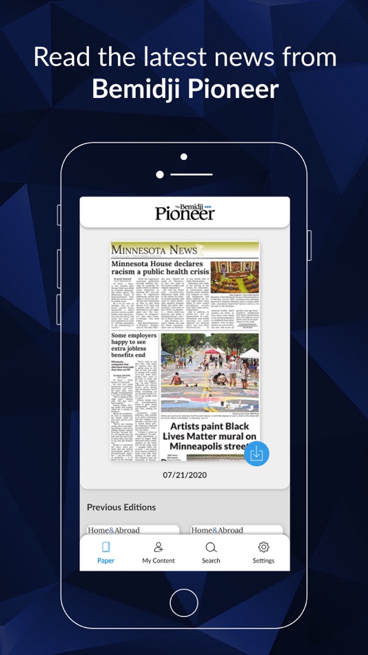 #1. Bemidji Pioneer E-paper (iOS) By: Forum Communications Company