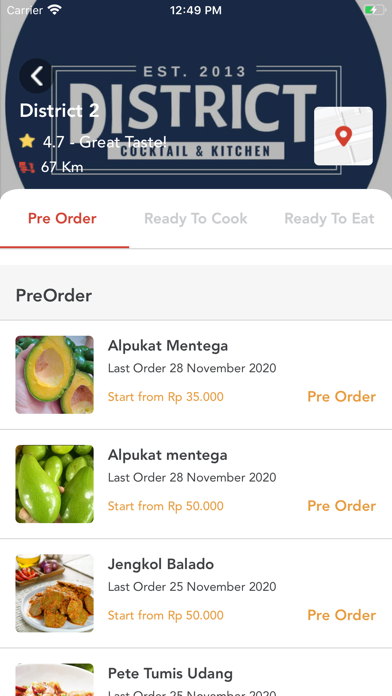 Frodo - Food Delivery Screenshot