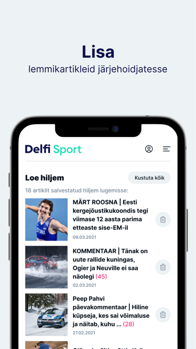 Delfi Sport Screenshot