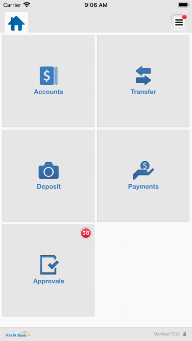 Forcht Bank Mobile Business Screenshot