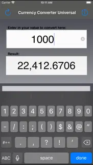 currency converter universal iphone screenshot 2