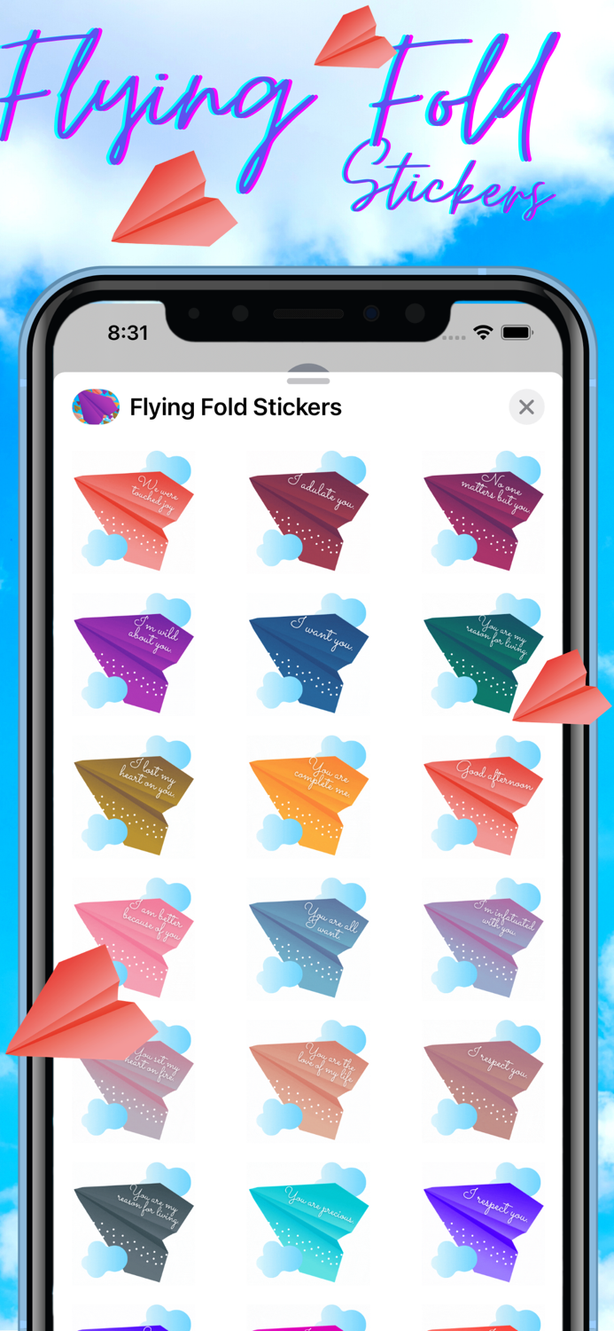 Flying Fold Stickers