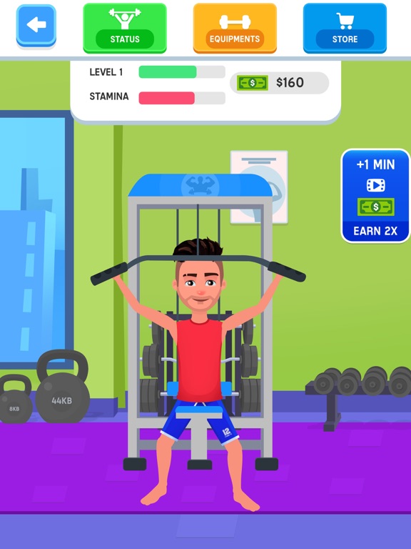 Screenshot #6 pour Gym Workout- Tycoon Game