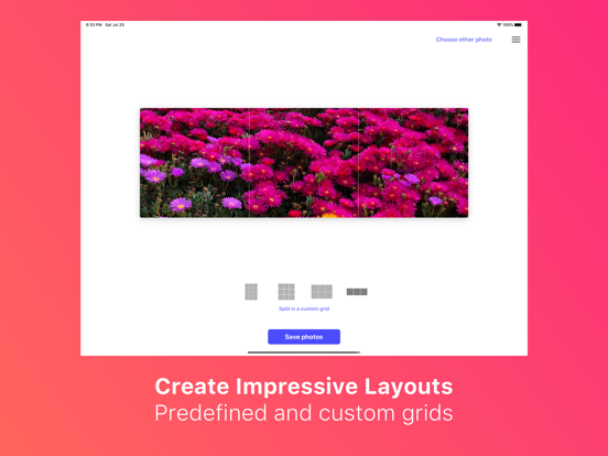 Screenshot #5 pour Griddy Plus Split Pic in Grid