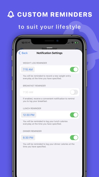 Slym - Calorie Tracker iPhone screenshot 7 - Health & Fitness app