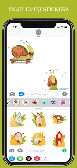 Game screenshot Snail Emoji Stickers Pack mod apk
