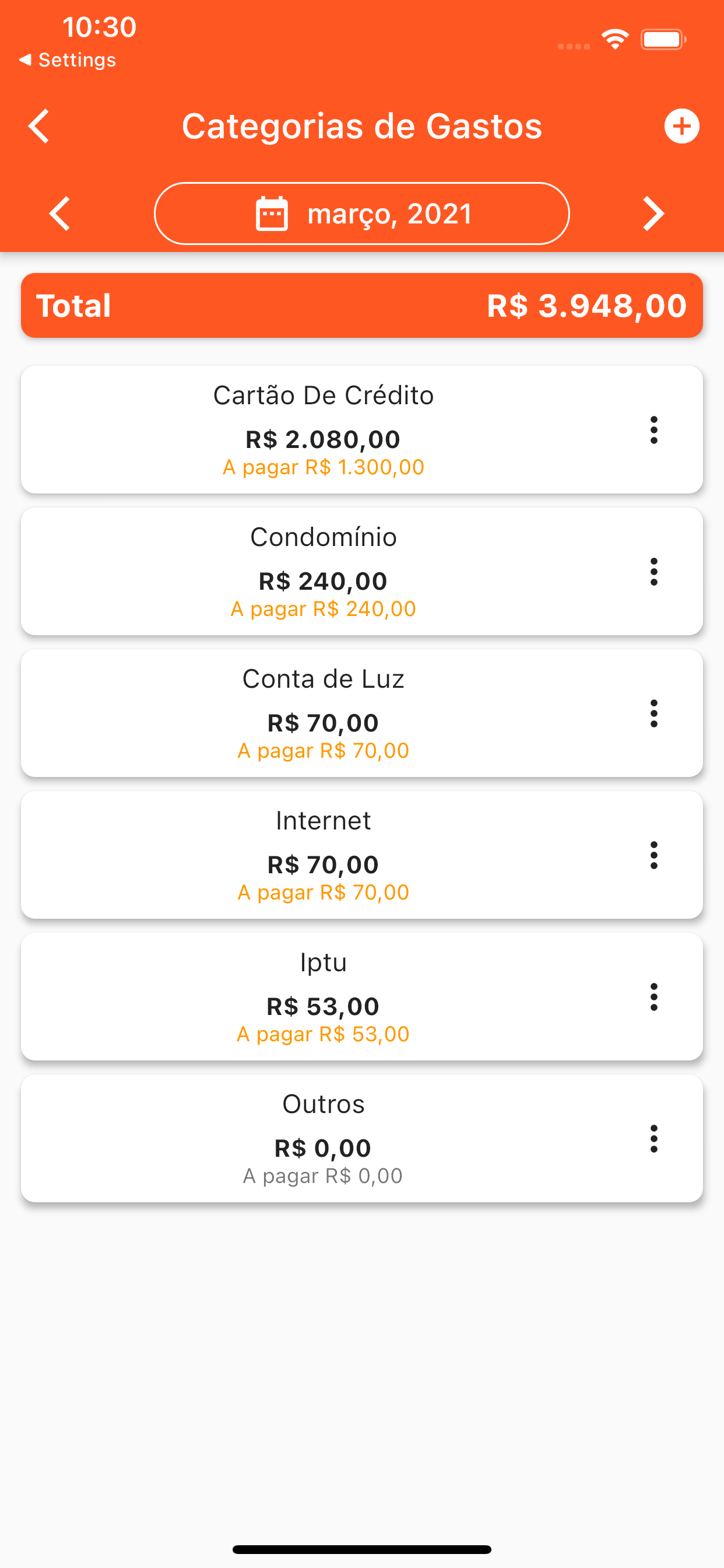 Minhas Contas