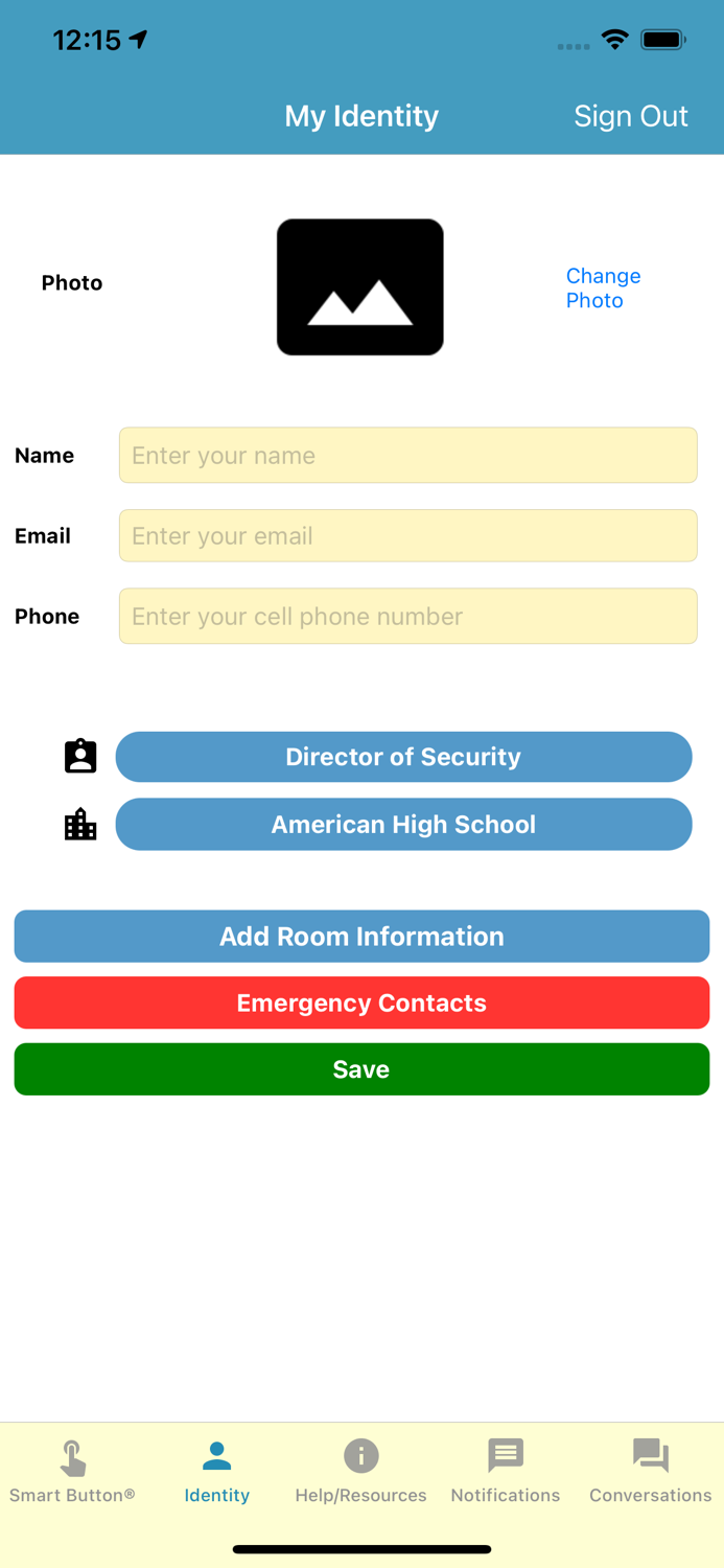 Smart Button Panic Button