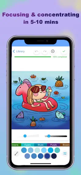 Game screenshot COLORIST coloring therapy hack