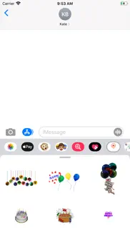 birthday emojis gif iphone screenshot 1