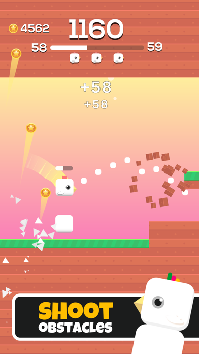 Square Bird - Flappy Chicken Screenshot