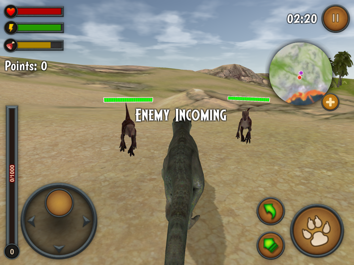 T-Rex Survival Simulator