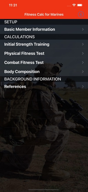 Fitness Calc for Marines on the App Store
