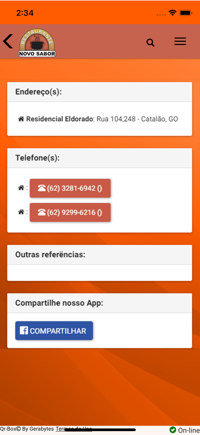 Restaurante Novo Sabor