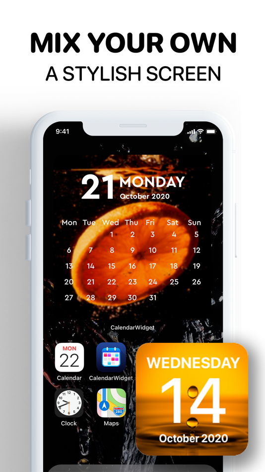 #6. Calendar Widget for iPhone (iOS) Podle: SMART WIDGET LABS COMPANY LIMITED