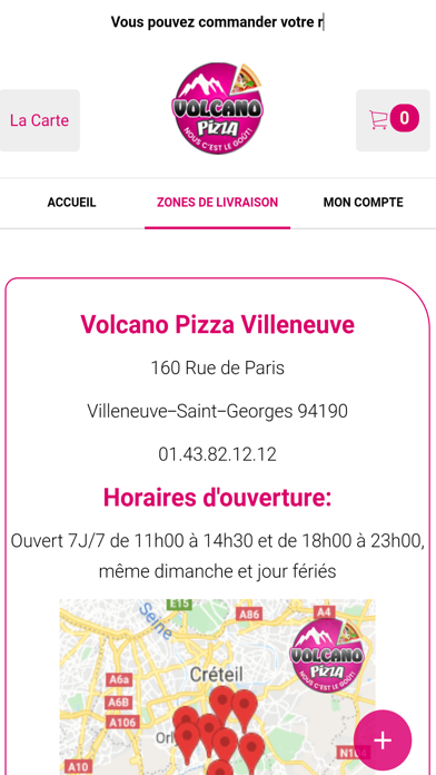 Volcano Pizza Villeneuve Screenshot