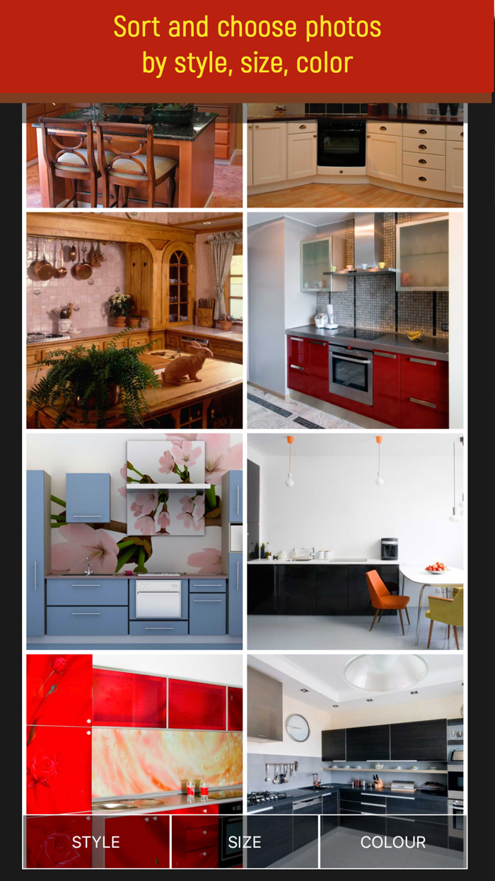 Kitchens. Interiors design