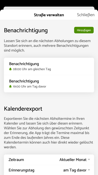 Müllkalender Screenshot