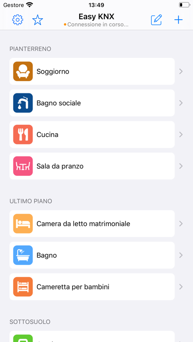 Easy KNX Schermata dell'app