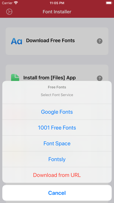 Screenshot #2 pour Custom Fonts - Font Installer