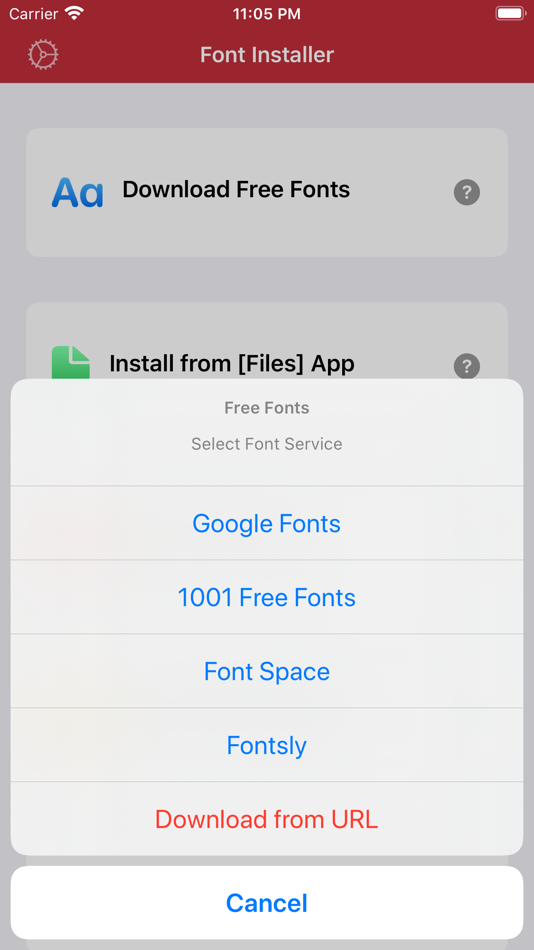 #2. Custom Fonts - Font Installer (iOS) بواسطة: Dongwook Cho