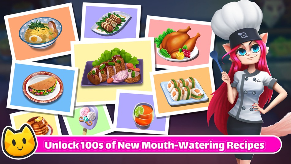 #4. Cooking Game: Chef Cat Ava (iOS) By: Nukebox Studios Pvt Ltd
