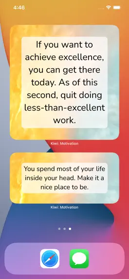 Game screenshot Kiwi: Daily Motivation Quotes apk
