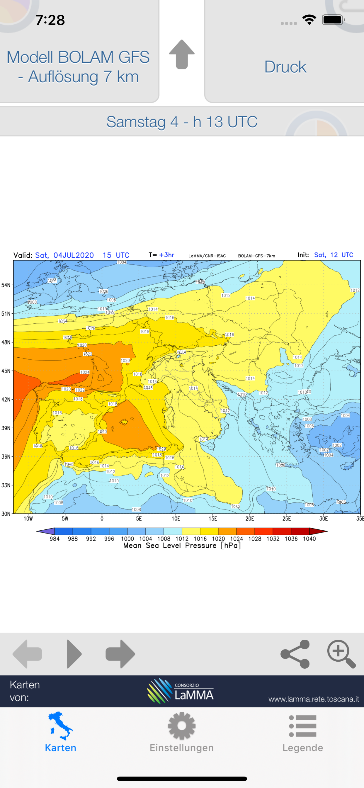 Atmosphäre WRF