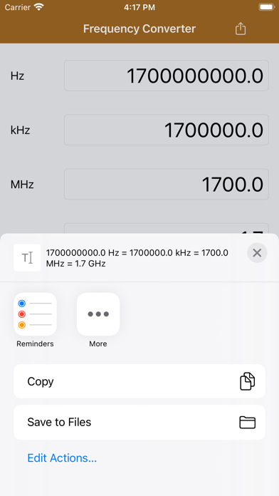 Screenshot #2 pour Frequency Converter